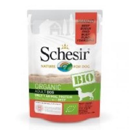 Schesir Bio влажный корм для взрослых собак всех пород, курица 85 гр