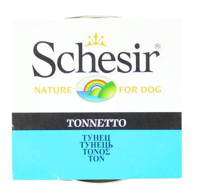 Schesir влажный корм для взрослых собак всех пород, тунец 150 гр