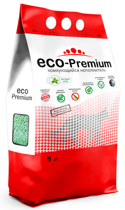 ECO Premium Алоэ наполнитель древесный 1,9 кг 5 л, 149055