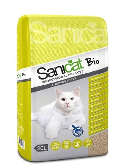 Sani Cat ВИА Комкующийся наполнитель без аромата (Bio 20L) PSANBIO0020L31, 21,000 кг