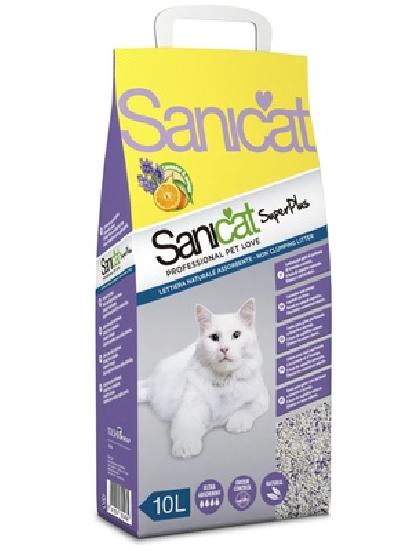 Sani Cat ВИА Впитывающий наполнитель с ароматом апельсина и лаванды (Superplus 10L) PSANPLUS010L31, 6,800 кг