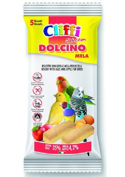 Cliffi (Италия) Лакомства для Птиц: яичный бисквит с яблоком (Dolcino alla Mela) ACOA402 | Dolcino alla Mela 0,035 кг 40348