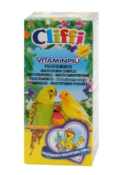 Cliffi (Италия) Полный мультивитаминный комплекс для птиц, капли (Vitaminpiu) PCOS011 | Vitaminpiu, 0,025 кг 