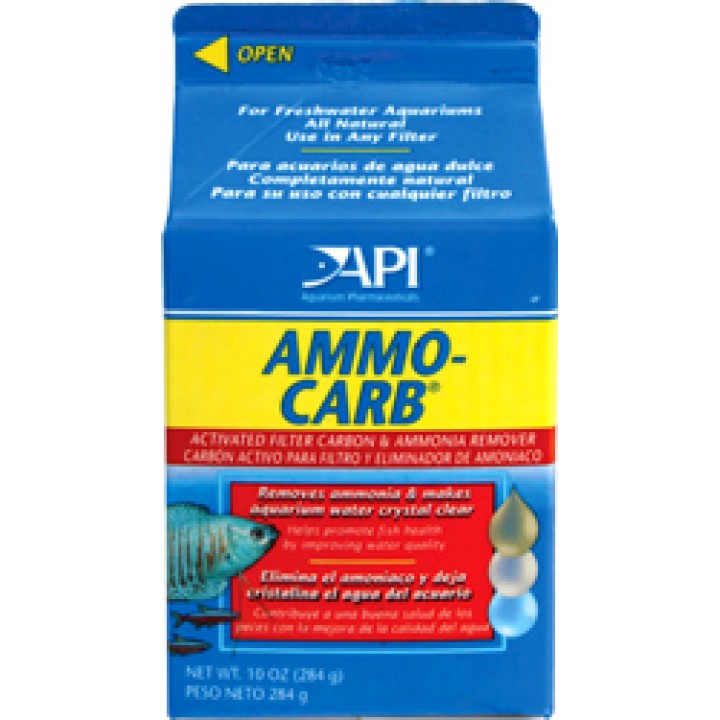 A80A Аммо Карб - Средство для удаления аммиака и органич.веществ из аквариумной воды, 284гр  Ammo-Carb, 284 g 