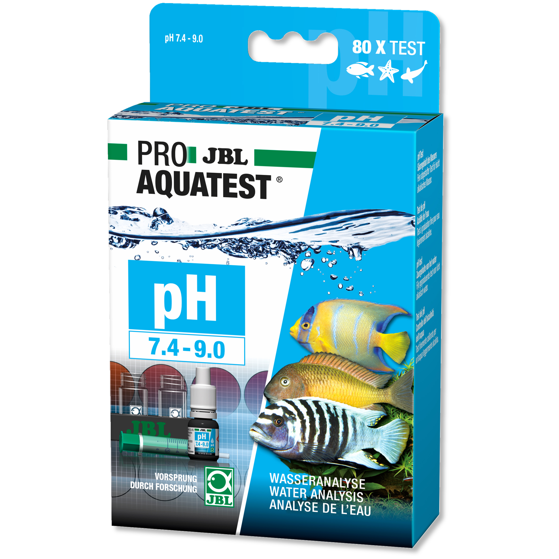[282.2410557]  JBL ProAquaTest pH 7.4-9 - Экспресс-тест рН в пресной и морской воде в диап 7,4-9 ед
