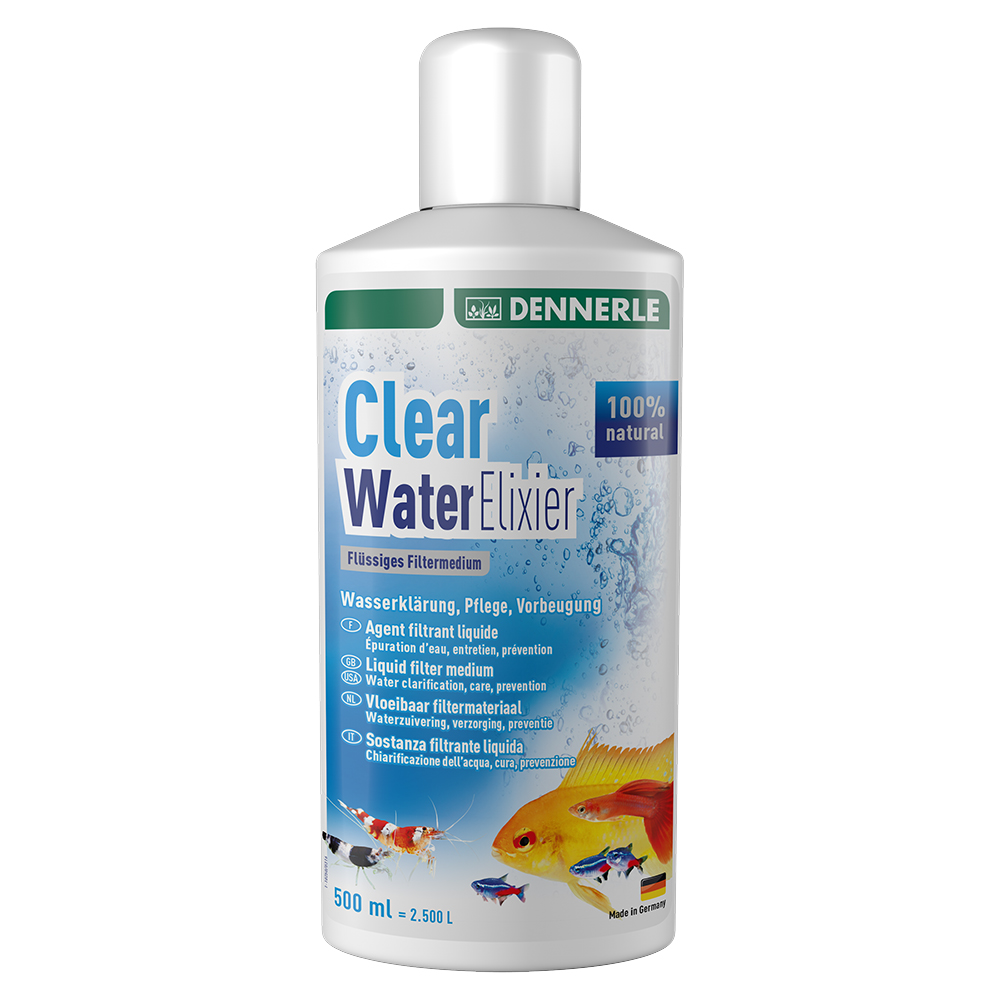 [281.1678]  Dennerle Clear Water Elixier 500 - Препарат д/очистки аквариумной воды, 500 мл на 2500 л, 281.1678