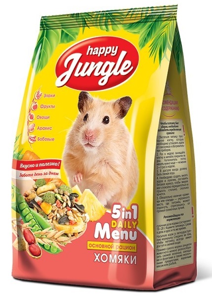Happy Jungle корм для хомяков 400 гр, 4600100479