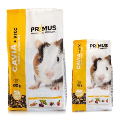 Benelux корма Корм для морских свинок с Витамином С Премиум (Primus cavie + vit c. Premium) 32513 (PRIMUS CAVIA 750G) 32513.., 0,750 кг