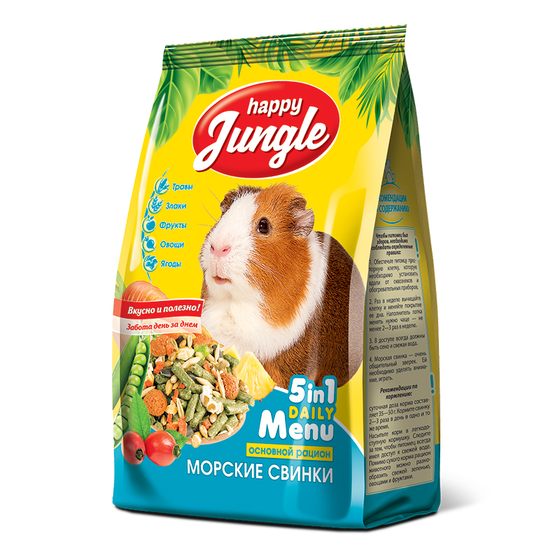 Happy Jungle корм для морских свинок 400 гр