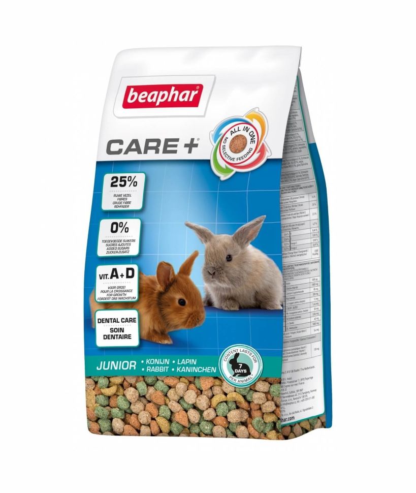            Care+  корм для молодых кроликов 1,5кг 