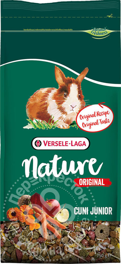 [271.16.461460]  Versele-Laga Cuni Junior NATURE Original корм 750г дмолод. кроликов , 13400100483