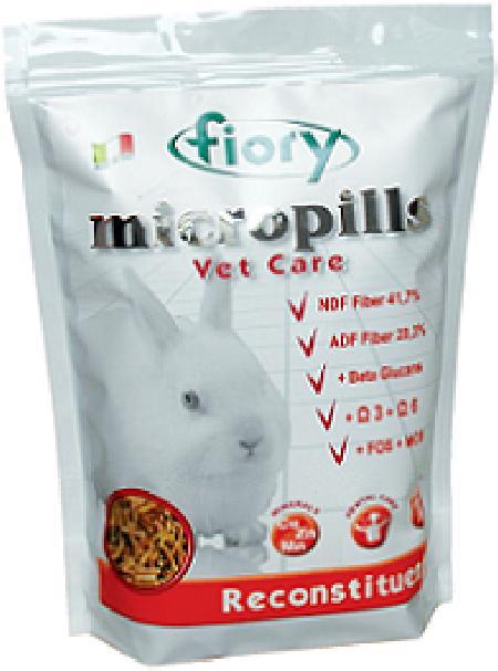 Fiory Micropills Vet Care Reconstituent корм для карликовых кроликов, восстанавливающий 850 гр, 8300100483