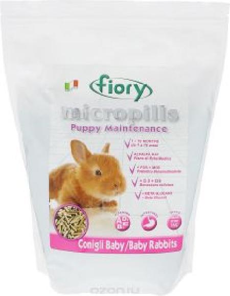 Fiory Micropills Baby Rabbits корм для крольчат 1-10 мес 2 кг, 8500100483