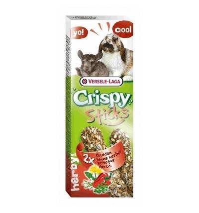 Versele-Laga Crispy палочки для кроликов и шиншилл, с травами 110 гр, 1900100486