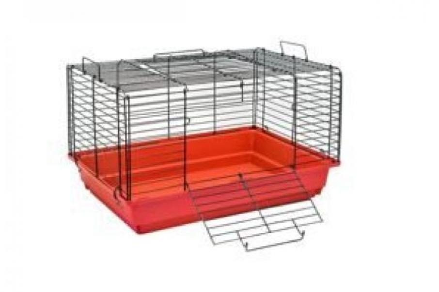 Redplastic Клетка Кролик №2, для кроликов и морских свинок, чёрн., складная, крючки металл, 58см*40см*36см, (ТМ Дарэлл) 