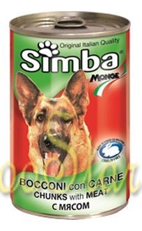 Simba Dog консервы для собак кусочки мяса 1230г, 70009126