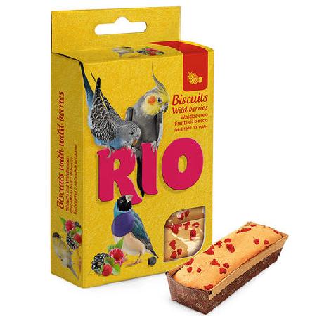 RIO Бисквиты дптиц с лесными ягодами, коробка 5*7 гр