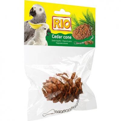 Рио Лакомство-игрушка Кедровая шишка для крупных и средних попугаев, 0,05 кг, 40051