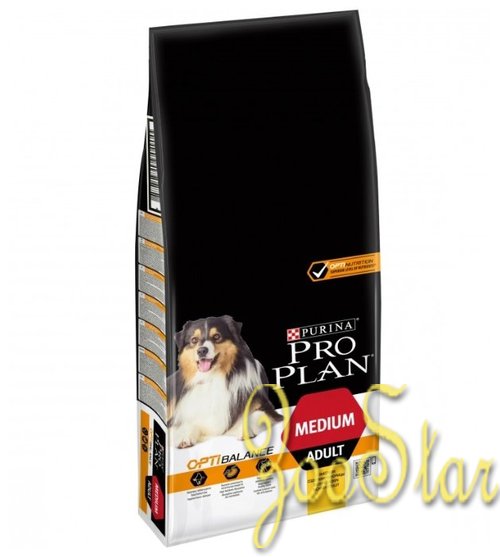 Purina Pro Plan Сухой корм для взрослых собак средних пород с курицей и рисом (Adult Chicken) - 12272439 12367257 14,000 кг 14297, 5100100530