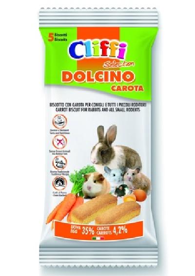 Cliffi (Италия) Лакомство для грызунов: Бисквит с морковью (Dolcino alla Carota) ACRA201 0,03 кг 31304