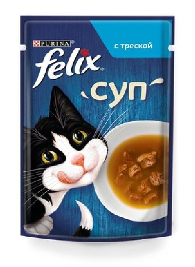 Felix Паучи Суп для кошек с треской Soup Cod 123786711247913312522616 0,048 кг 35039