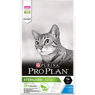 Pro Plan корм для взрослых стерилизованных кошек всех пород, кролик 7 кг