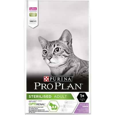 Purina Pro Plan ВВА Набор 2.4 кг+600 г. в подарок Для Кастрированных кошек с индейкой (Sterilised Turkey) 12400652 3,000 кг 212950