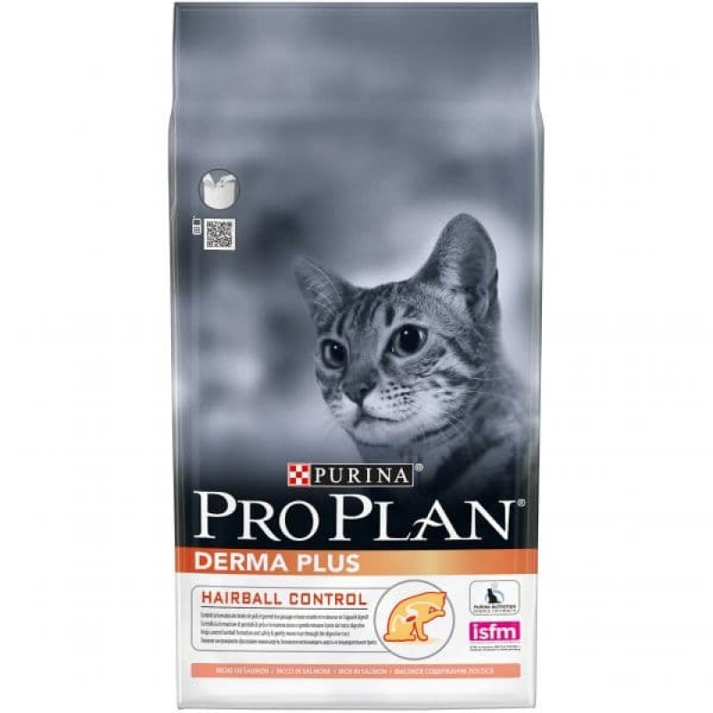 Purina Pro Plan ВИА Для кошек с чувств.кожей: лосось (Derma Plus) - 1217206912381720 1,500 кг 22482