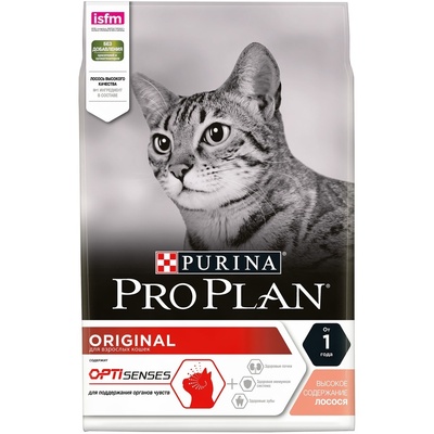 Purina Pro Plan Сухой корм для взрослых кошек с лососем (Optirenal Original Adult) - 512062212381679 12369717 3,000 кг 21291, 2500100529
