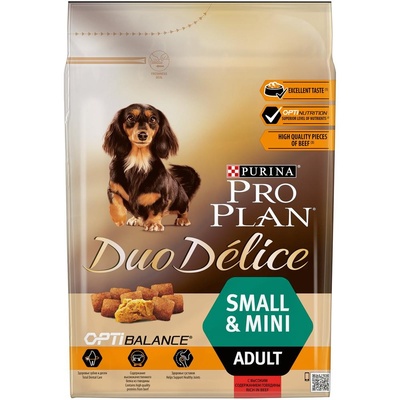 Purina Pro Plan Сухой корм для собак мелких пород с говядиной и рисом (DUO DELICE)-122519431234041012414091 0,700 кг 19239