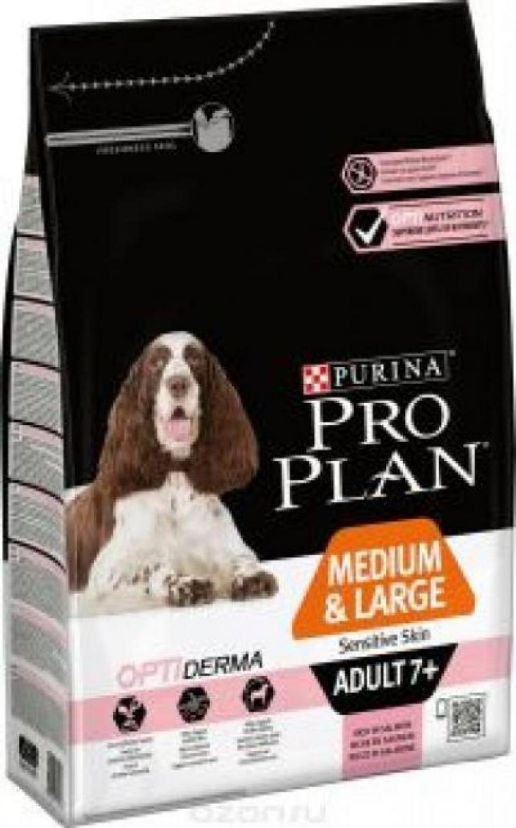 Purina Pro Plan Для пожилых собак с чувствительной кожей с лососем и рисом (Adult 7+ Sensitive Skin) - 12272683/12381689, 0,1 кг