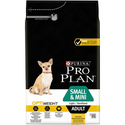 Purina Pro Plan ВИА Сухой корм для взрослых собак Мелких пород, низкокалорийный (Adult Light Small&Mini) 12377365 | Adult Light Small&Mini, 3 кг 