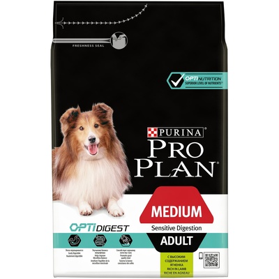 Purina Pro Plan Акция Сухой корм для взрослых собак с чувствительным пищеварением с ягненком + Бисквит(175г) в подарок!, 1,500 кг, 52630, 52630, 13800100530
