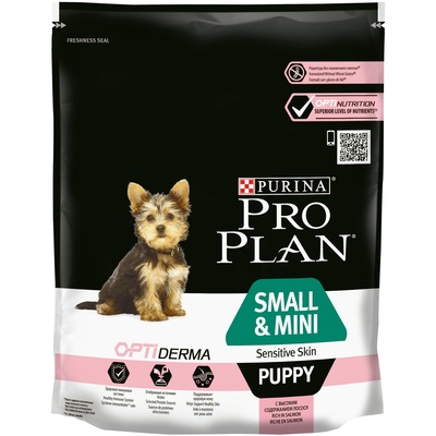 Purina Pro Plan Сухой корм для щенков малых и карликовых пород с чувствительной кожей: лосось и рис (Small&Mini Puppy) - 1227261912381687 3,000 кг 12636