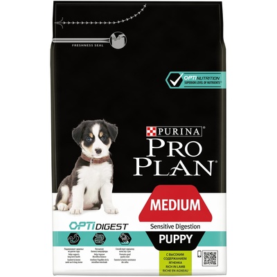 Purina Pro Plan Сухой корм для щенков с чувствительным пищеварением с ягненком (Puppy) 1227811112350210 1,500 кг 40425, 7400100530