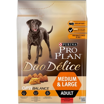 Purina Pro Plan Сухой корм для  взрослых собак с говядиной и рисом (DUO DELICE) 12202614123404831238630612448232 10,000 кг 15126, 9500100530