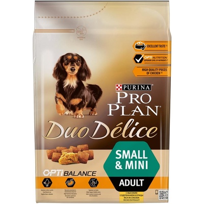 Purina Pro Plan ВИА Сухой корм для собак мелких пород с курицей и рисом (DUO DELICE) 1225194112340494 2,500 кг 19003