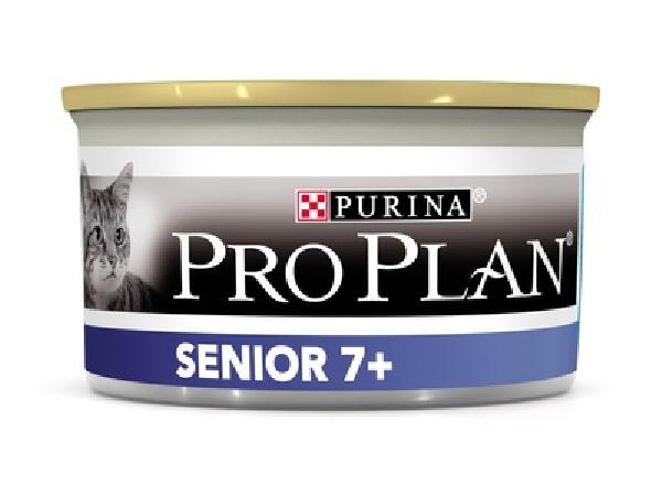 Purina Pro Plan (паучи) ВВА Консервы мусс Для пожилых кошек с тунцом и рисом (Senior fish) - 12171996 1238170612459100 | Senior fish, 0,085 кг 