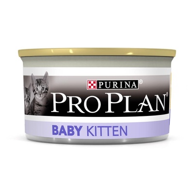 Purina Pro Plan (паучи) ВВА Консервы мусс для котят 0-4 мес с курицей Baby Kitten 123828151238484412459030 0,085 кг 35909