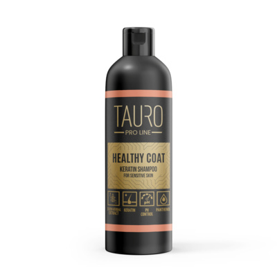 Tauro Tauro Pro Line Здоровая Шерстка кератиновый шампунь 250 мл для собак и кошек TPL46319 0,250 кг 55575