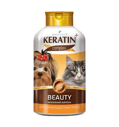 RolfClub KERATIN+ Beauty шампунь для длинношерстных кошек и собак 450 гр