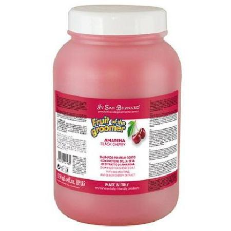 ISB Fruit of the Grommer Black Cherry Шампунь для короткой шерсти с протеинами шелка 3,25 л, NSHAAM3250