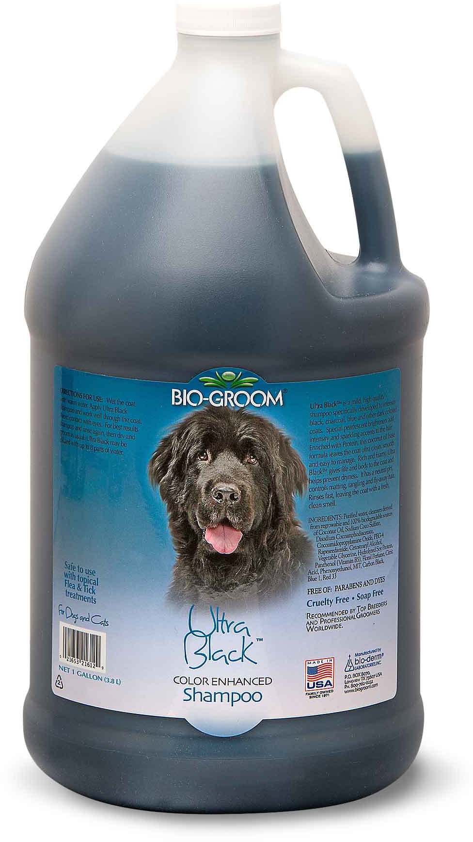 Bio-Groom Ultra Black шампунь-ополаскиватель для собак темного окраса 3,8 л, 21628, 67600100539