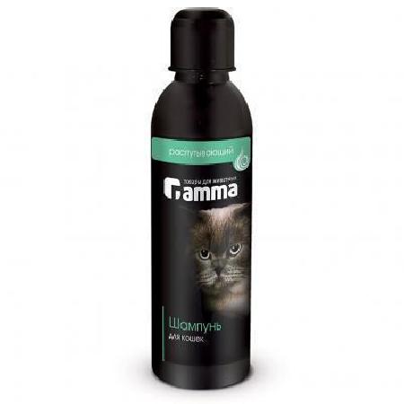 Gamma распутывающий шампунь для кошек жидкий для длинношерстных без запаха 250 мл