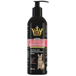 Апи-Сан ВИА Royal Groom шампунь блеск и увлажнение для короткошерстных кошек, 0,25 кг, 24209