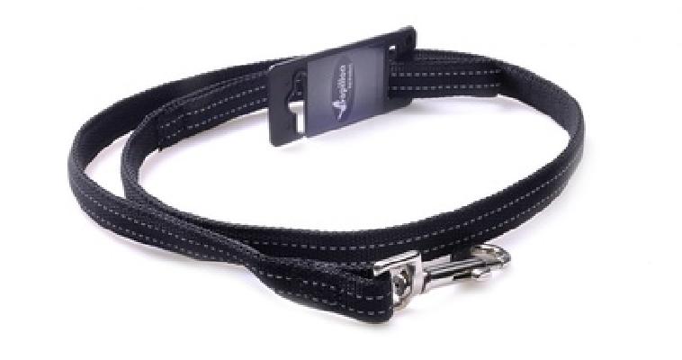 Papillon  Светоотражающий поводок, нейлон 15мм-120см, черный (Reflective nylon lead, 15 mm x 120 cm, colour black) 170337, 0,060 кг
