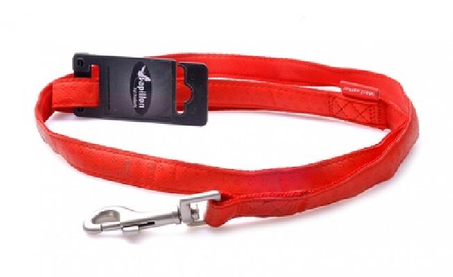 Papillon  Поводок искусственная кожа 15мм-120см красный (Lead 15 mm x 120 cm Mac Leather colour red) 170390  0,06 кг 18550.15