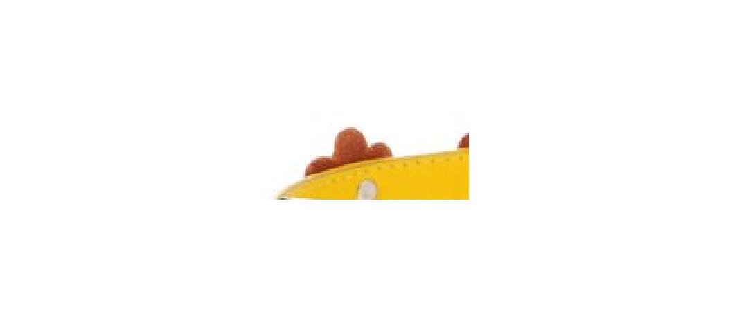 [94.818.35018]  Ошейник CoLLaR GLAMOUR с украшением аппликация (ширина 15мм,длина 27-36см) желтый, 94.818.35018