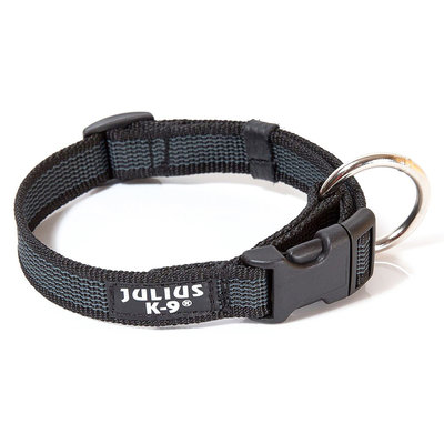 JULIUS-K9 ошейник для собак Color & Gray (39-65см2,5см), черно-серый