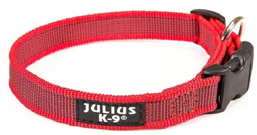 JULIUS-K9 ошейник для собак Color & Gray (27-42см2см), красно-серый